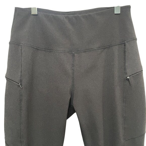 Level Up Active Black Leggings Medium Cargo Athleisure Gym Yoga Streetwear - Picture 4 of 8